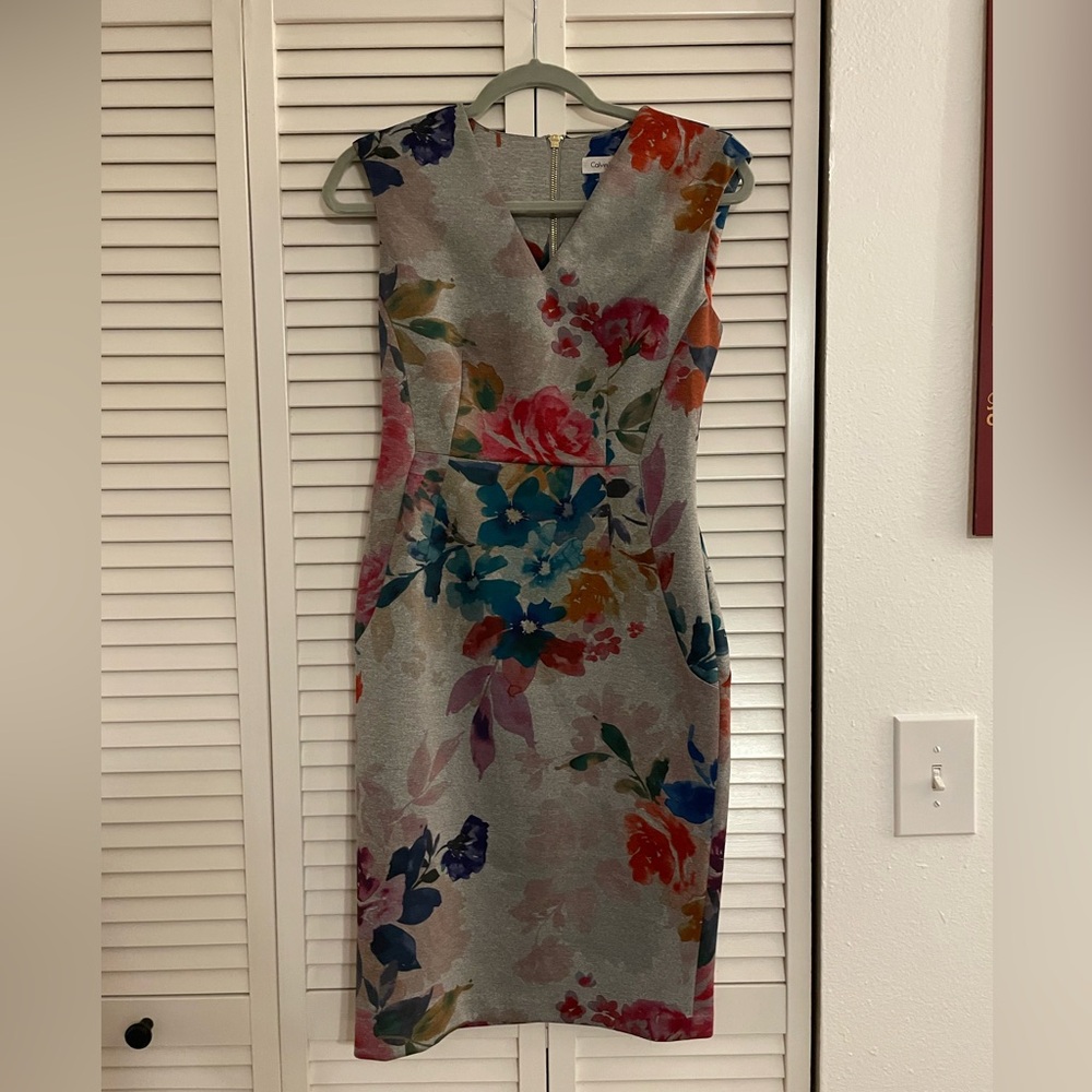 Calvin Klein Multicolor Floral Midi Dress
